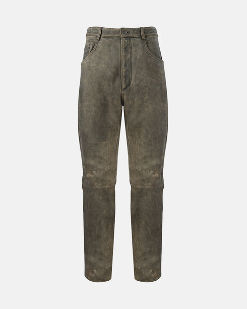 Leather Biker Pants